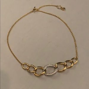 Michael Kors Gold Pave Chain Necklace